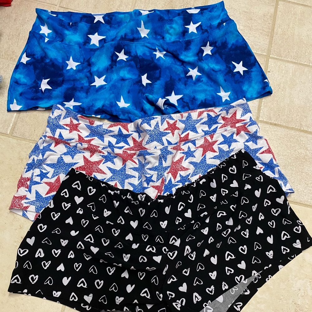 3 shorts